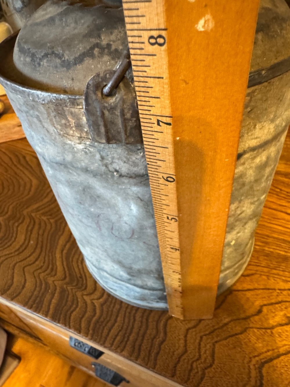 Vintage Metal Galvanized Empty Can to display, repurpose - Picture 7 of 12